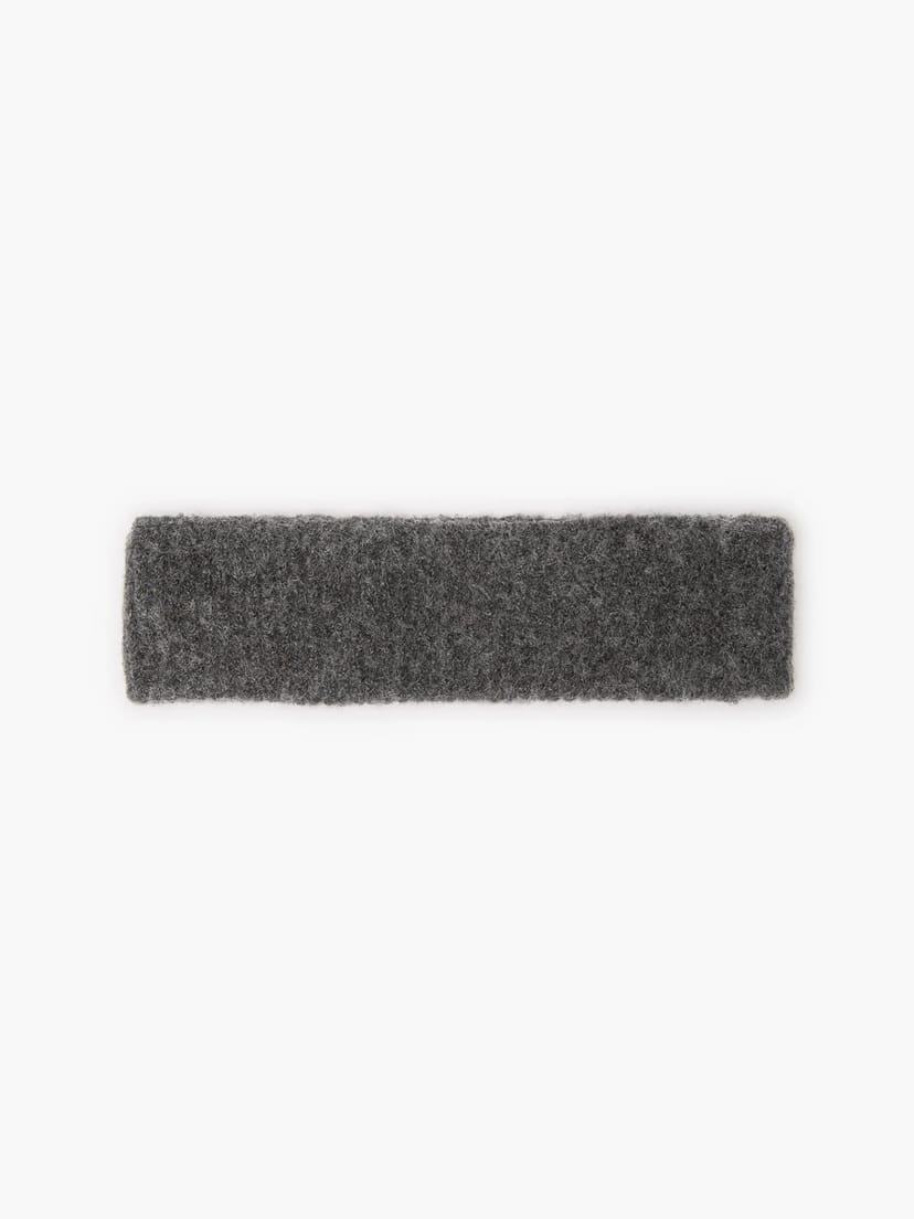 French Connection Kezia Recycled Knitted Headband Charcoal Grey - 1