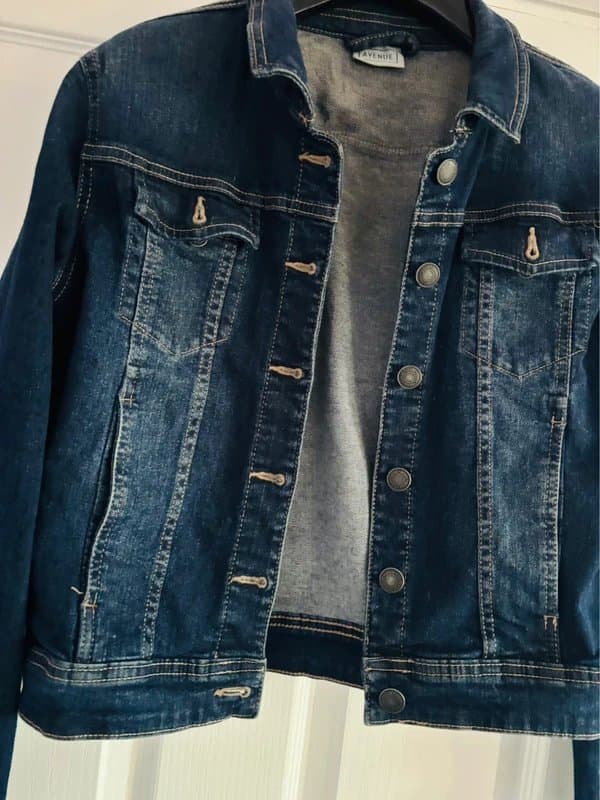 Denim Avenue denim jacket pockets festival party holiday 8-10 same day post