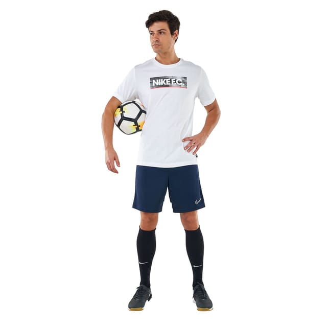 Nike Nike Men's Fc Block Cotton T-Shirt in White - 3