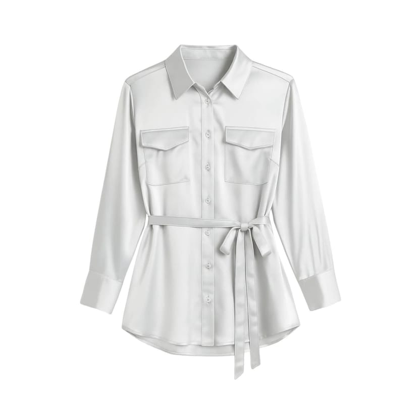 Zafur official Zafur official Women's Barron Blouse in Snow White - 1
