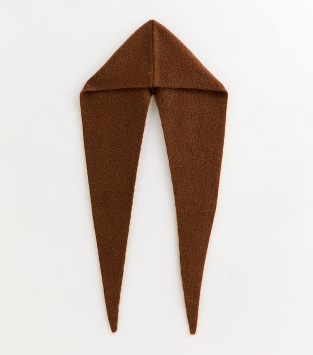New Look Brown Bonnet Hooded Scarf New Look - 2