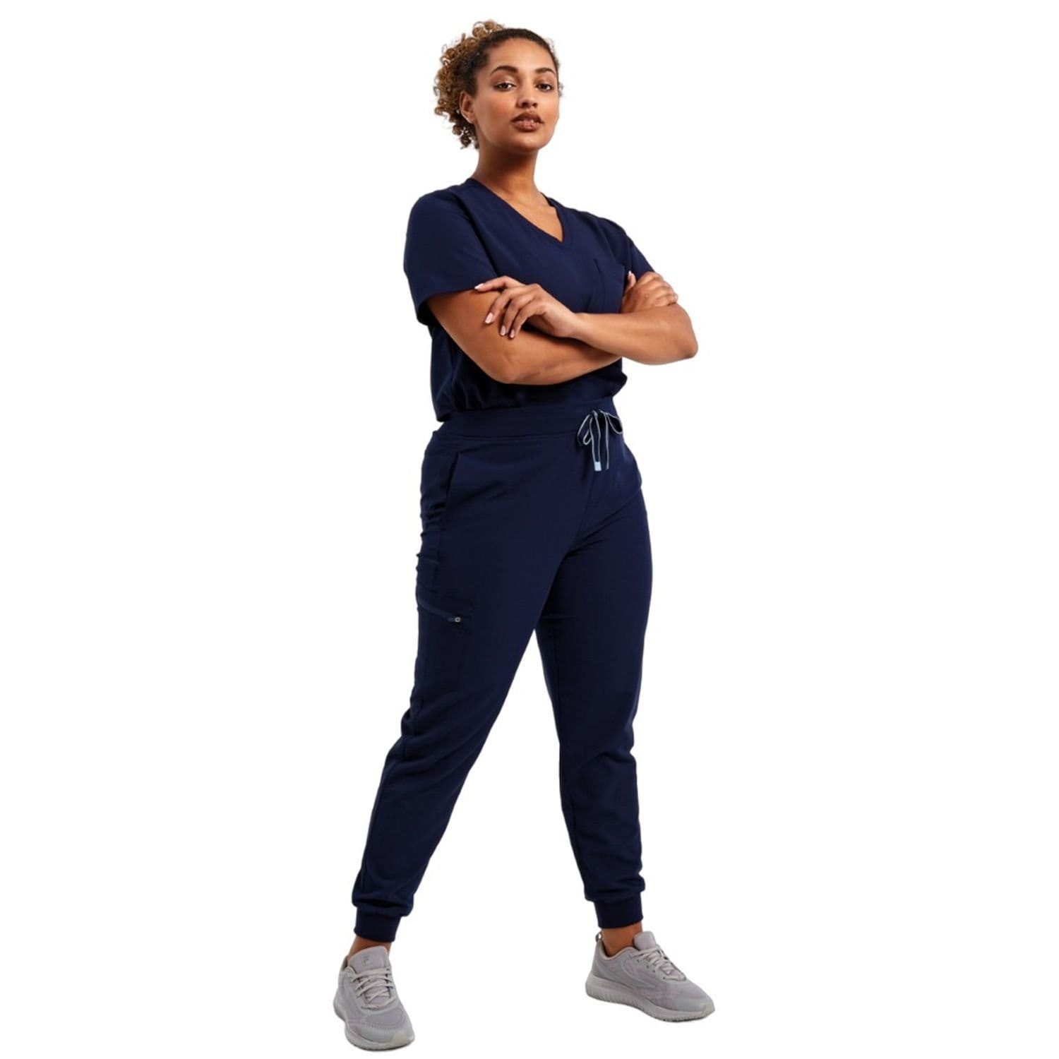 Onna Onna Women's Energized Stretch Jogging Bottoms in Navy - 3