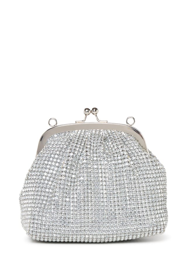 Paradox London Paradox London Women's Dorelle' Diamante Top Handle Bag in Silver - 3