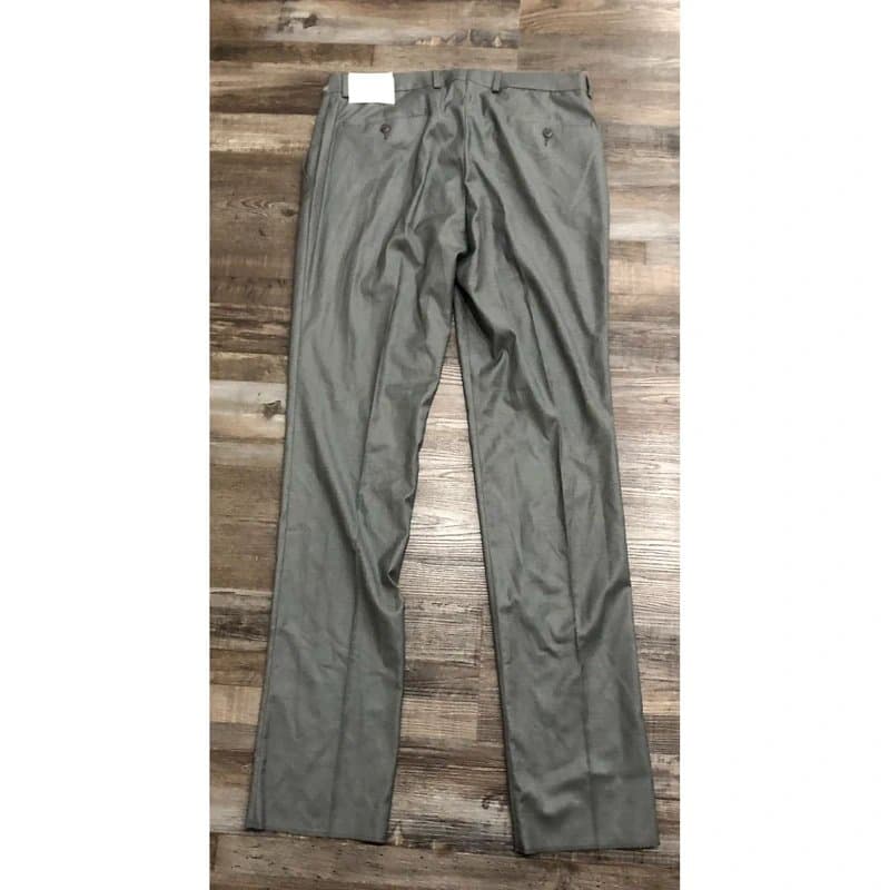Kenneth Cole Kenneth Cole Reaction Mens 35x36 Gray Flat Front Dress Pants Slacks New with Tags