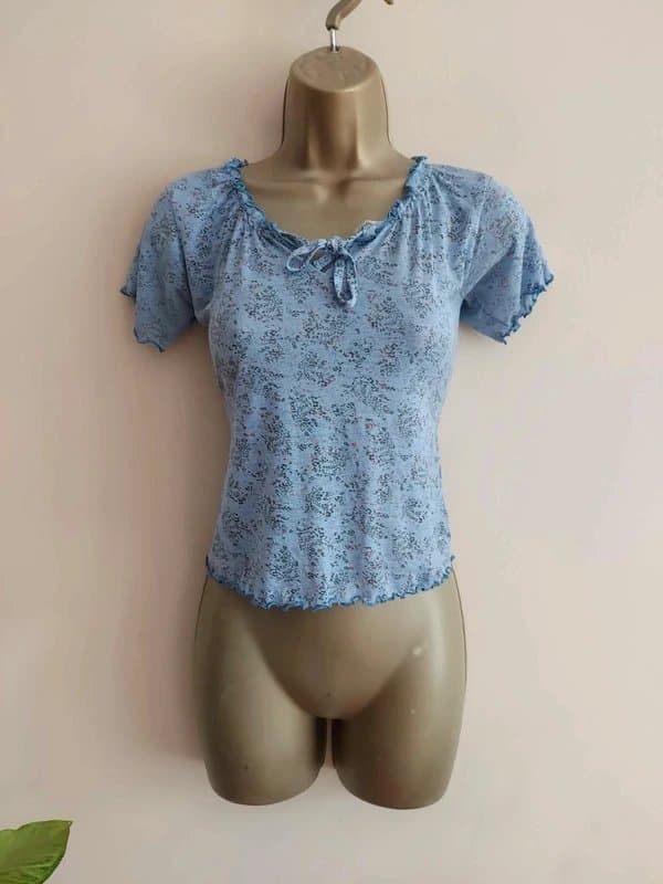Fashion Girl Vintage Short Sleeved Top 10