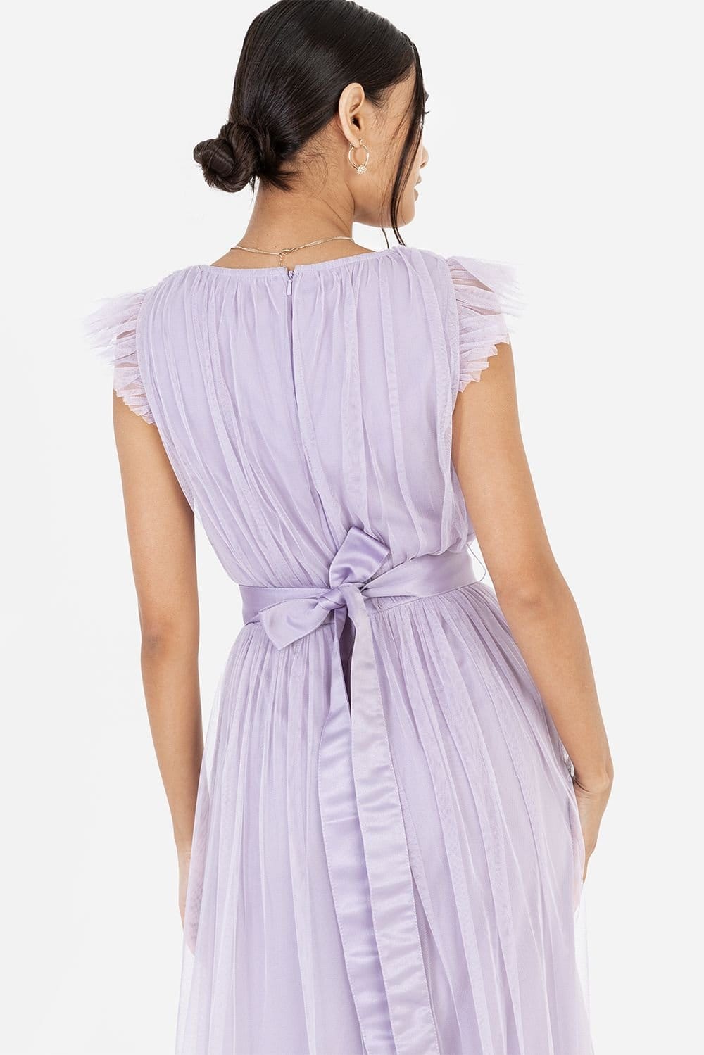 Anaya with Love Anaya with Love Women's Tulle Midaxi Dress in Lilac - 4