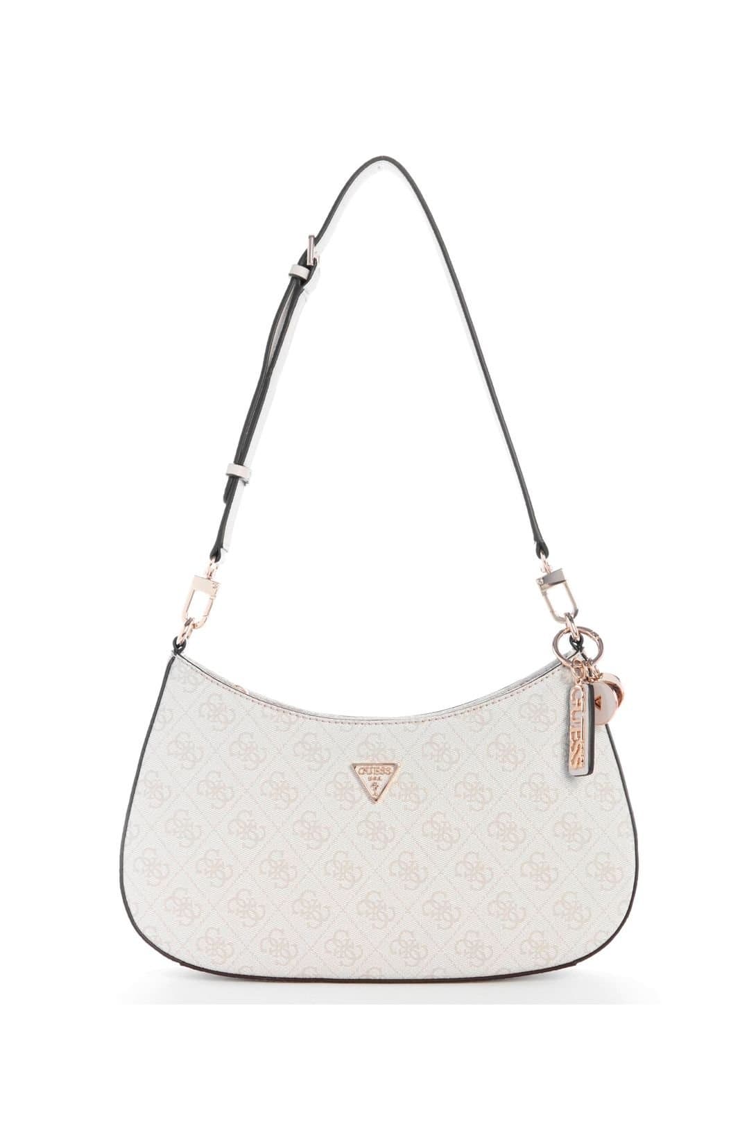 Guess Guess Women's Noelle Ii Top Zip Shoulder Bag in Cream