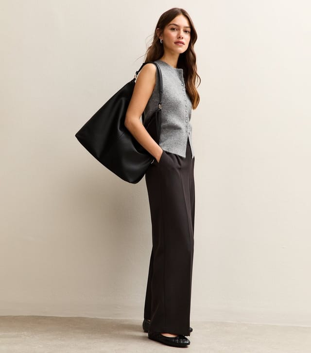 New Look Women's Petite Black Tailored Pull On Trousers New Look - 2