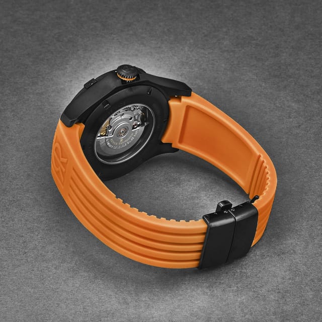 Revue Thommen Revue Thommen Men's Air Speed Automatic Rubber, 43mm Stainless Steel Case in Black - 3