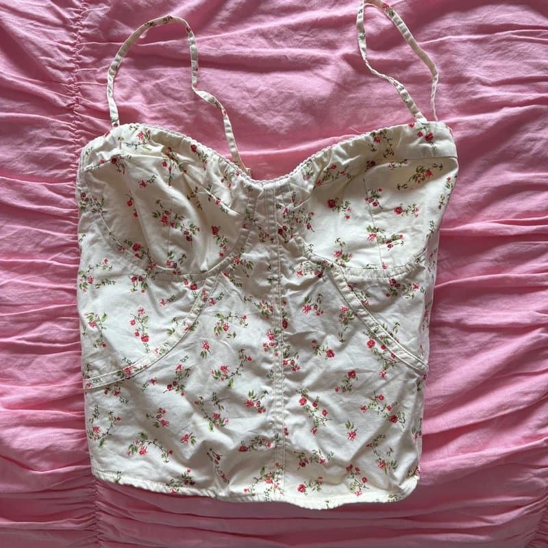 Bershka Floral corset