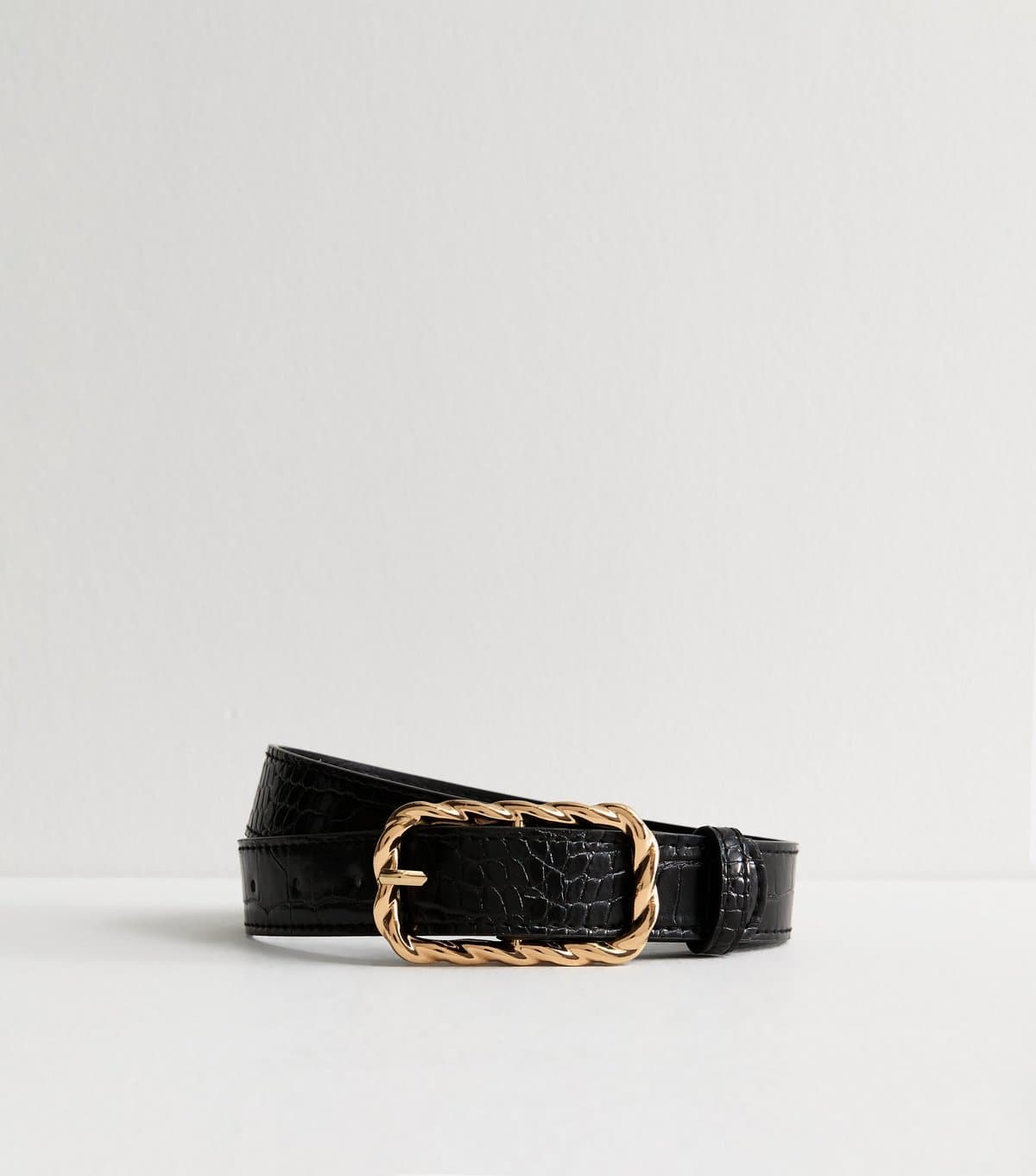 New Look New Look Black Faux Leather Belt