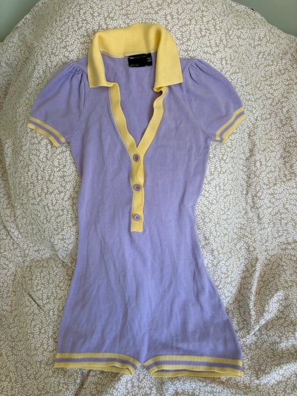 ASOS Lilac & Yellow Jumpsuit