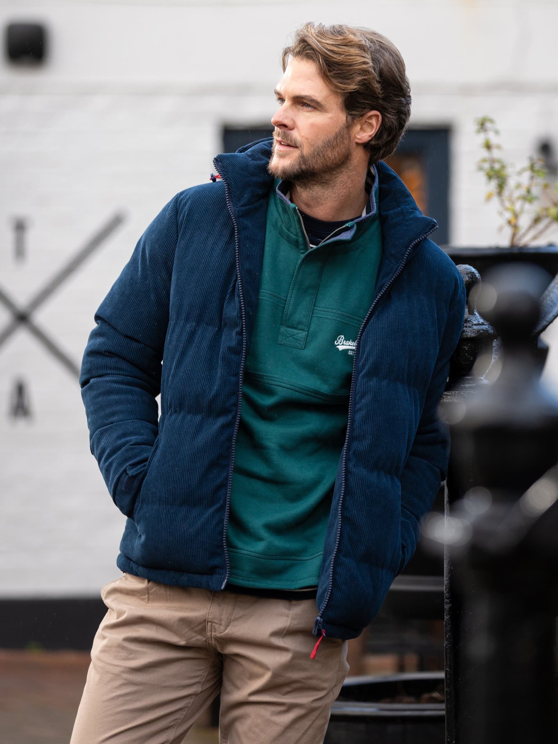 Brakeburn Brakeburn Men's Kempsford Corduroy Jacket in Navy