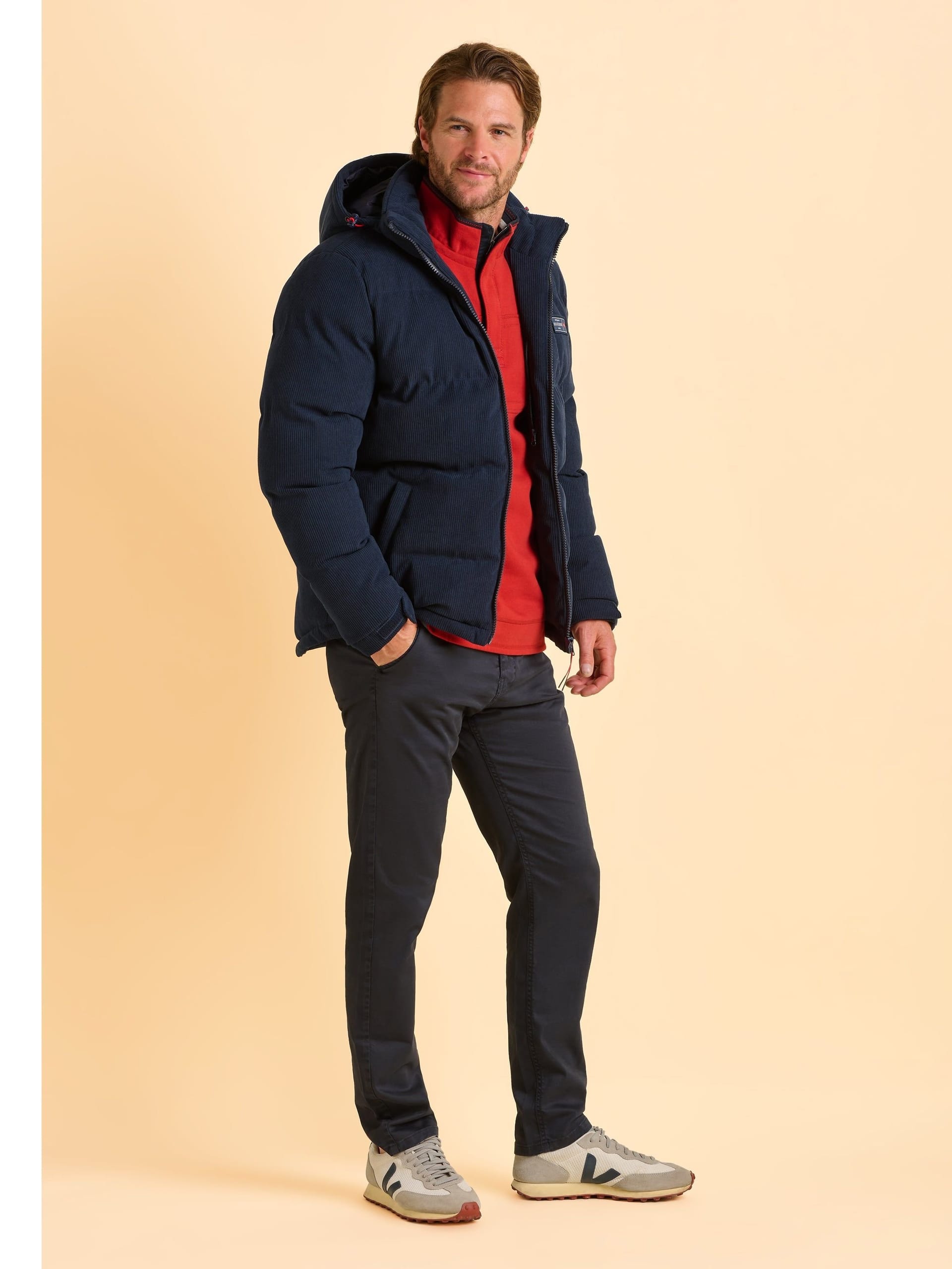 Brakeburn Brakeburn Men's Kempsford Corduroy Jacket in Navy - 4