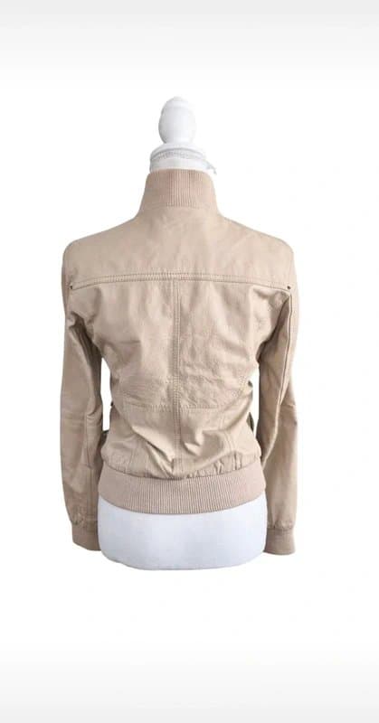 Bershka Vintage Bershka stone leather jacket