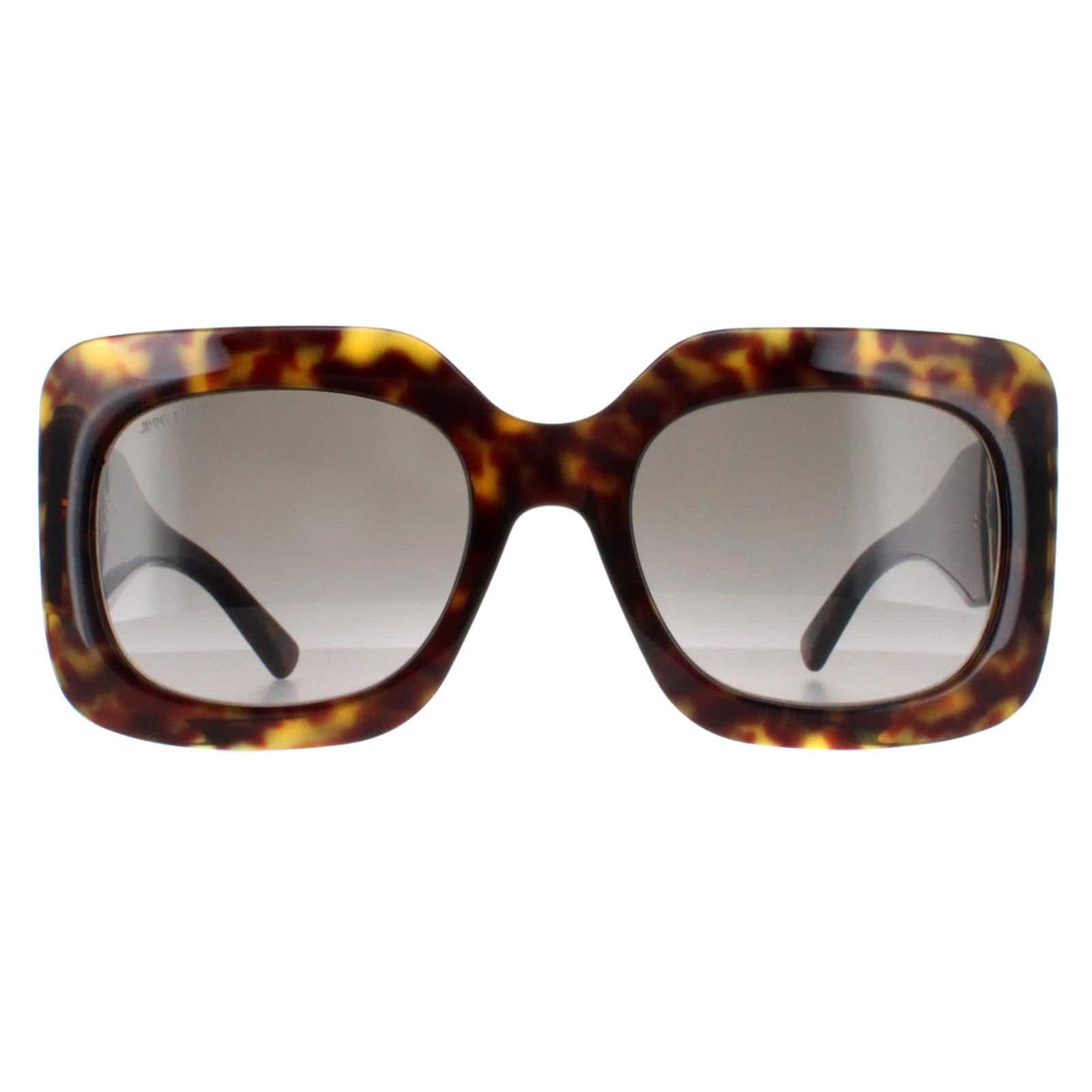 Jimmy Choo Jimmy Choo Women's Square Havana & Gold Brown Gradient GAYA/S