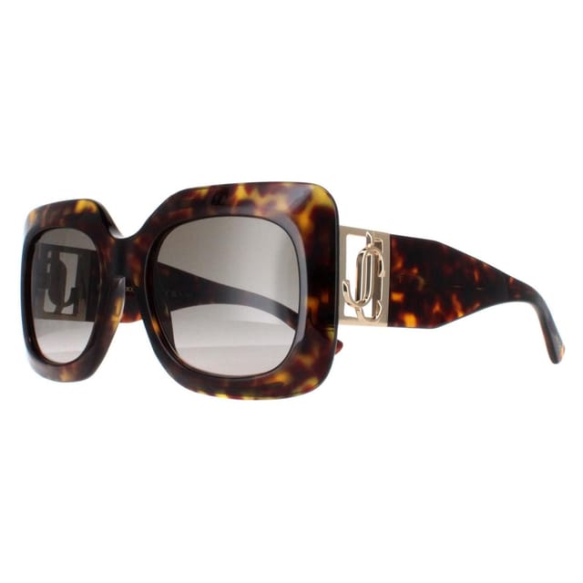 Jimmy Choo Jimmy Choo Women's Square Havana & Gold Brown Gradient GAYA/S - 2