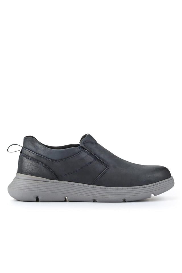 Pavers Pavers Men's Casual Leather Slip-On Shoes in Navy - 2