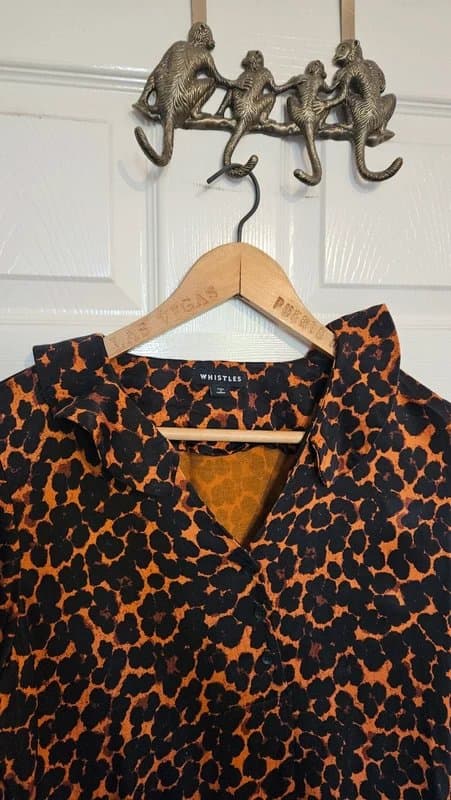 Whistles Whistles Leopard Print Mini Dress