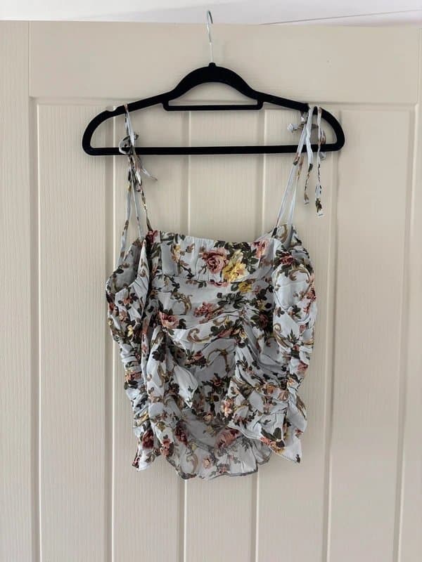 ASOS ASOS Luxe Blue Floral top