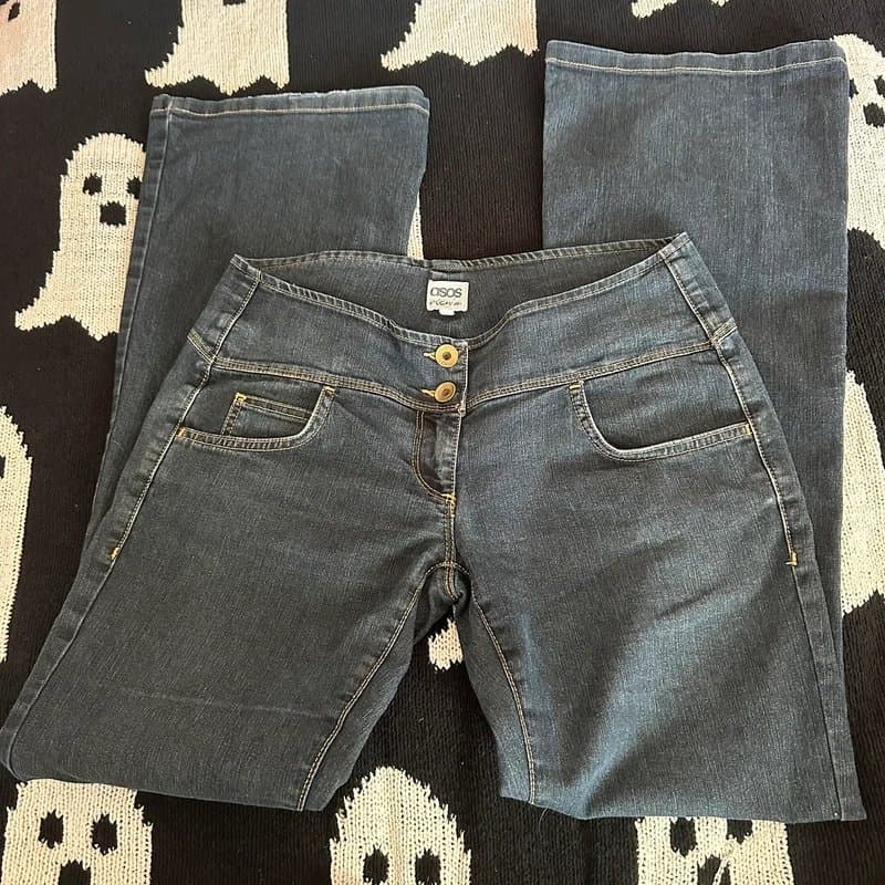 ASOS Asos dark blue denim flared jeans