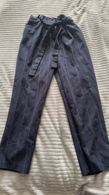 New Look Navy stripe trousers