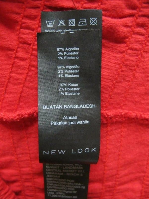 New Look New Look 915 Girls Red 3/4 Sleeve Crepe Gathered Cropped Top 14-15Yrs 164-170cm