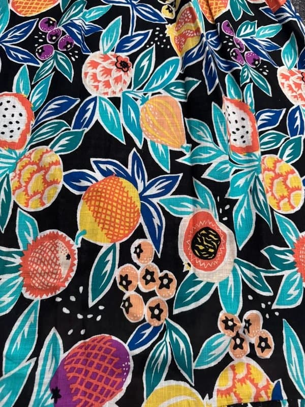 TU TU Sainsbury’s Long Bright Summer Fruit Floral Print short sleeved dress RRP £25.00
