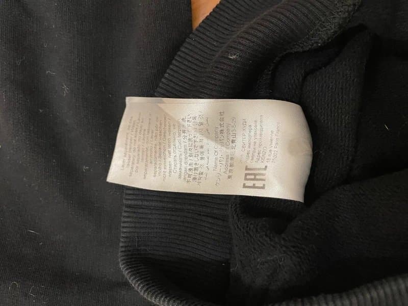 Kenzo Kenzo Black Hoodie with Bold White Logo – Size S (Unisex)