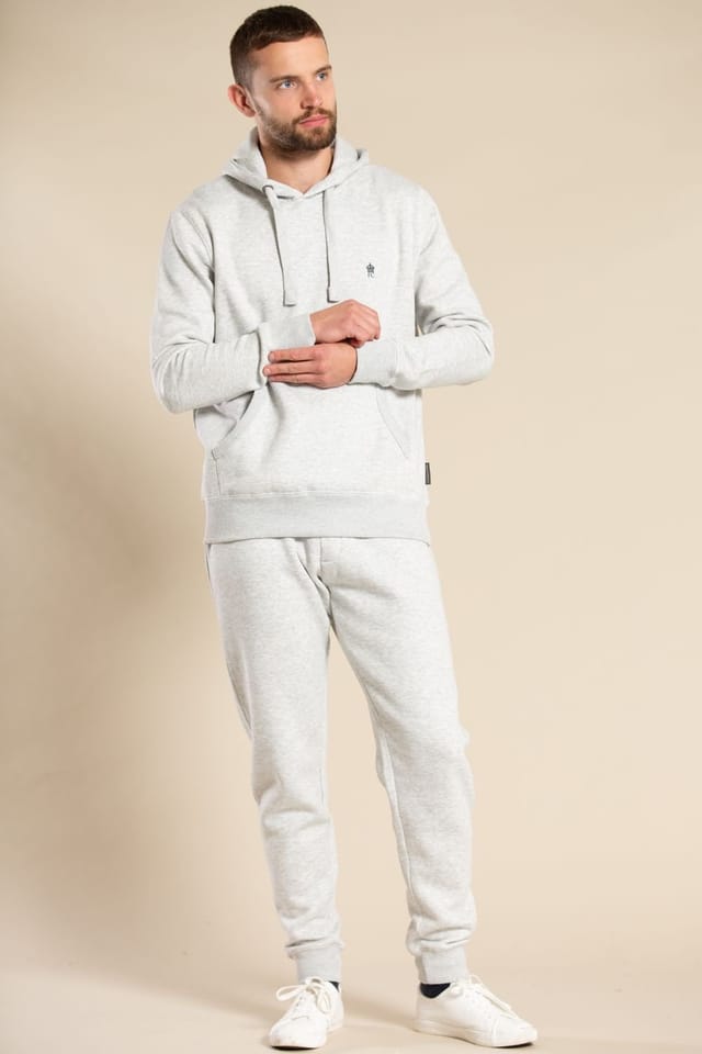 French Connection French Connection Men's Cotton Blend Hoody in Light Grey - 3