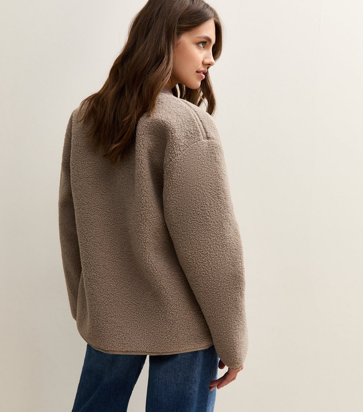 New Look Women's Mink Borg Button Through Jacket New Look - 4