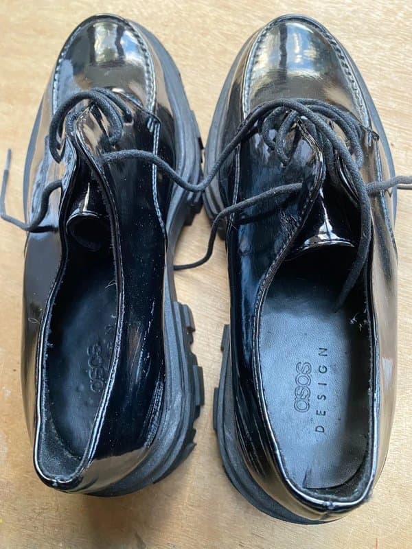 ASOS ASOS Women's Chunky Black Patent Shoes