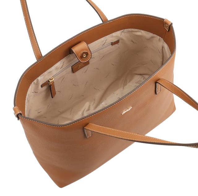 Paul Costelloe Paul Costelloe Women's Tropez Leather Shoulder Bag in Tan - 3
