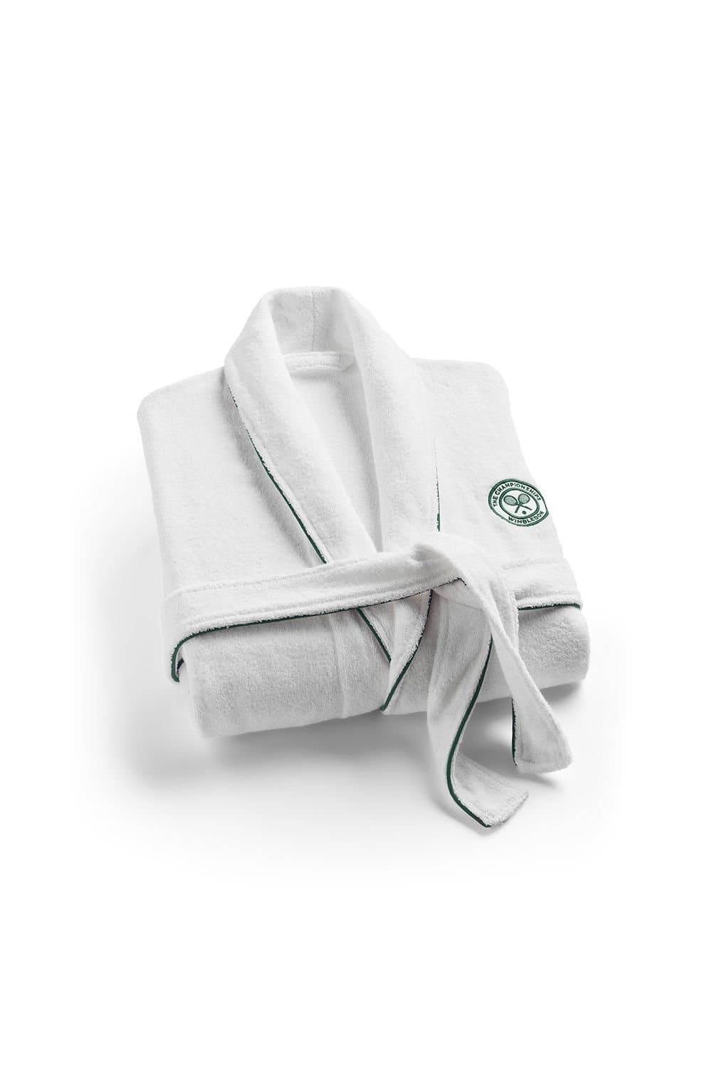 Christy Christy Green Wimbledon Robe in Cotton/Velvet