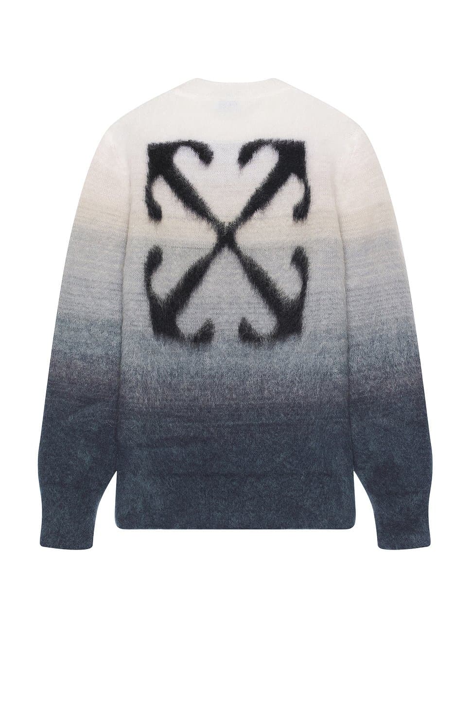 revolve Revolve Mohair Arrow Gradient Knit In Medium Grey