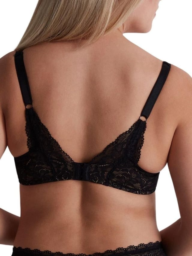 Aubade Aubade Women's Rosessence Care Half Cup Bra in Black - 2