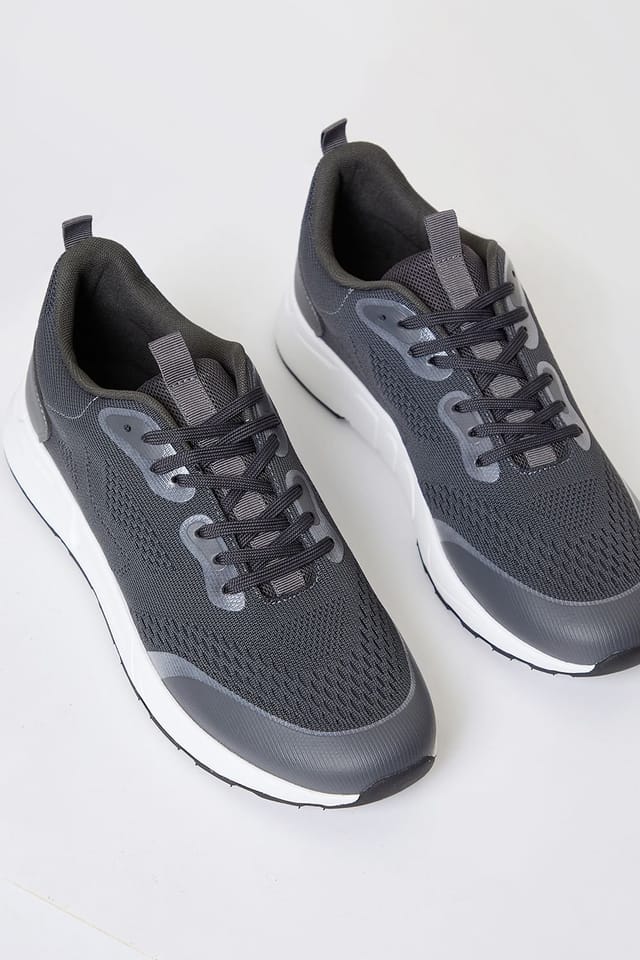 Threadbare Threadbare Men's Textured Slip On Trainers in Grey - 2