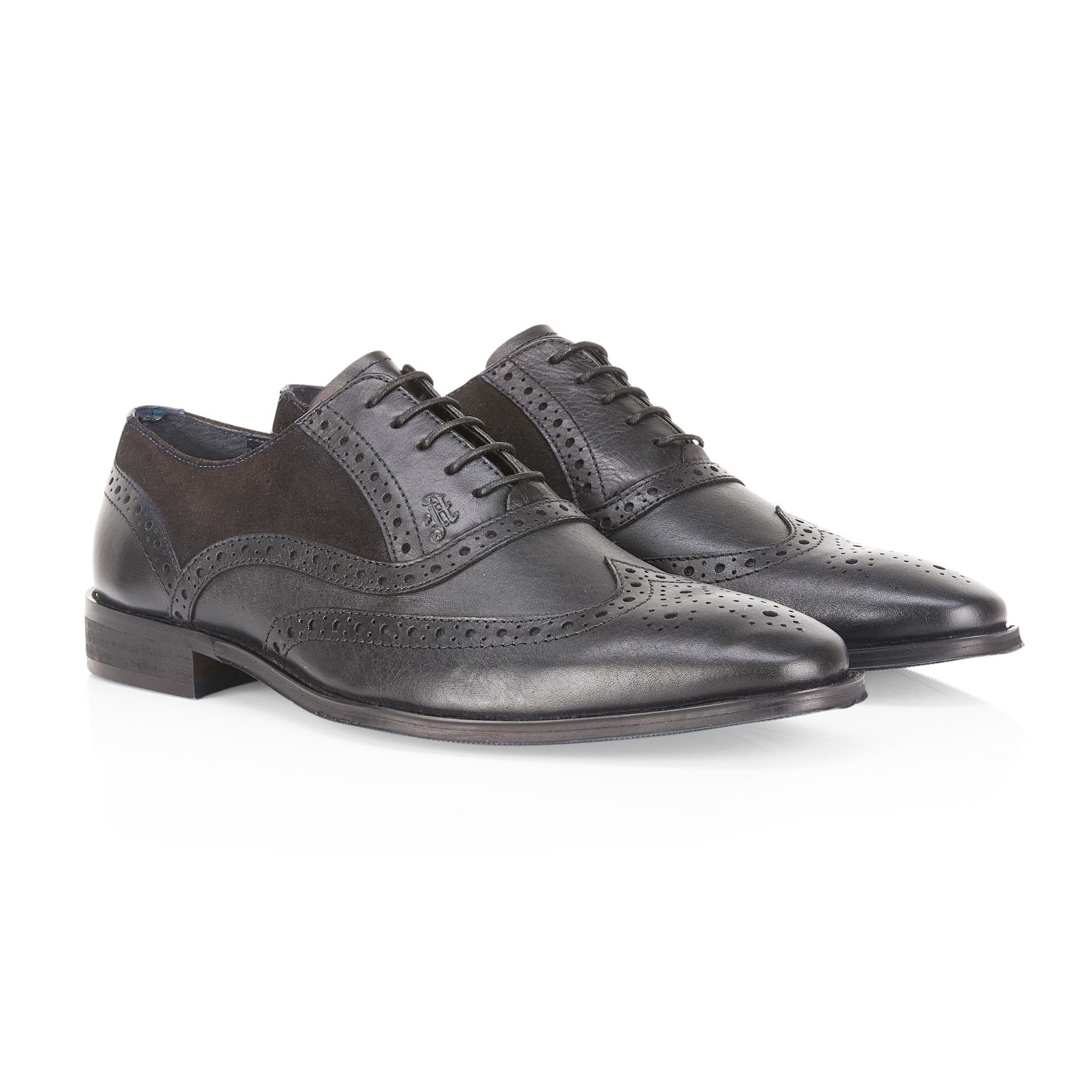 Amen Shoes Amen Shoes Men's Derry Leather Brogue Shoes in Black - 2