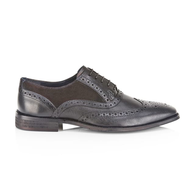 Amen Shoes Amen Shoes Men's Derry Leather Brogue Shoes in Black - 2