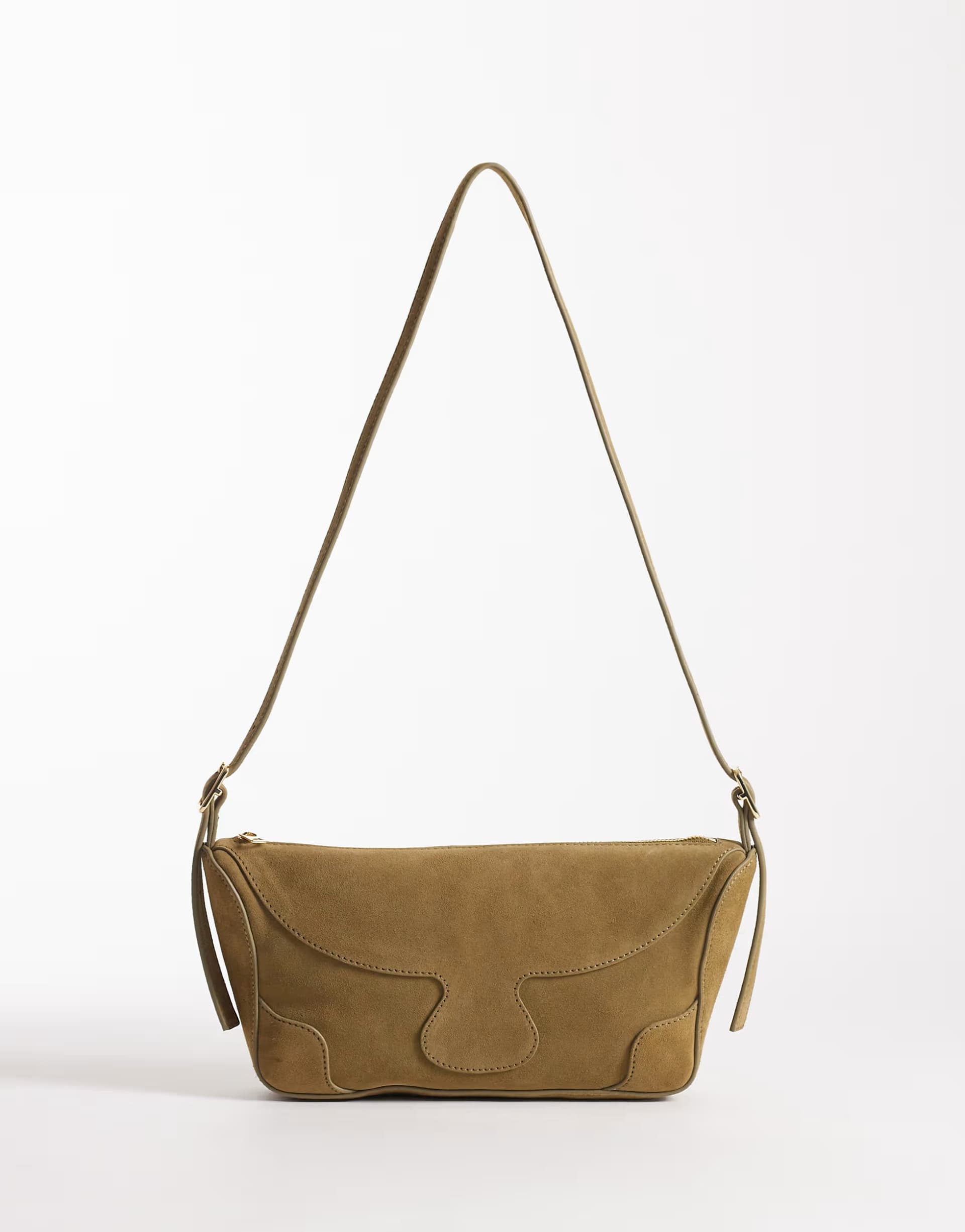 ASOS & Other Stories Beige Leather Cross-Body Bag