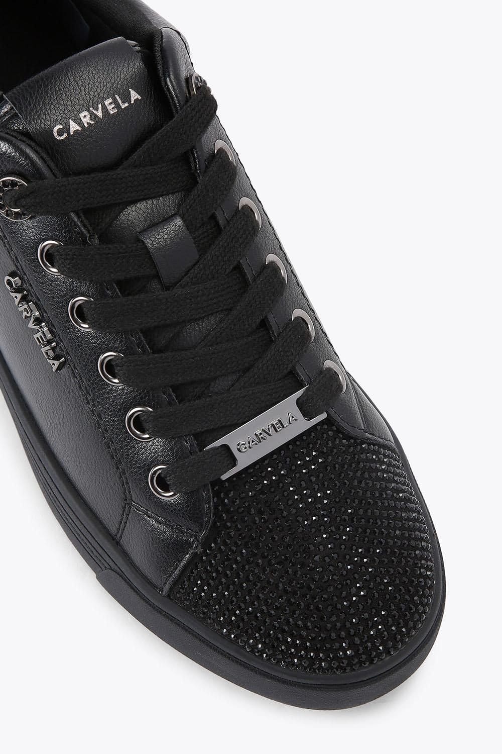 Carvela Carvela Women's 'Daze Toe Cap' Trainers in Black - 4
