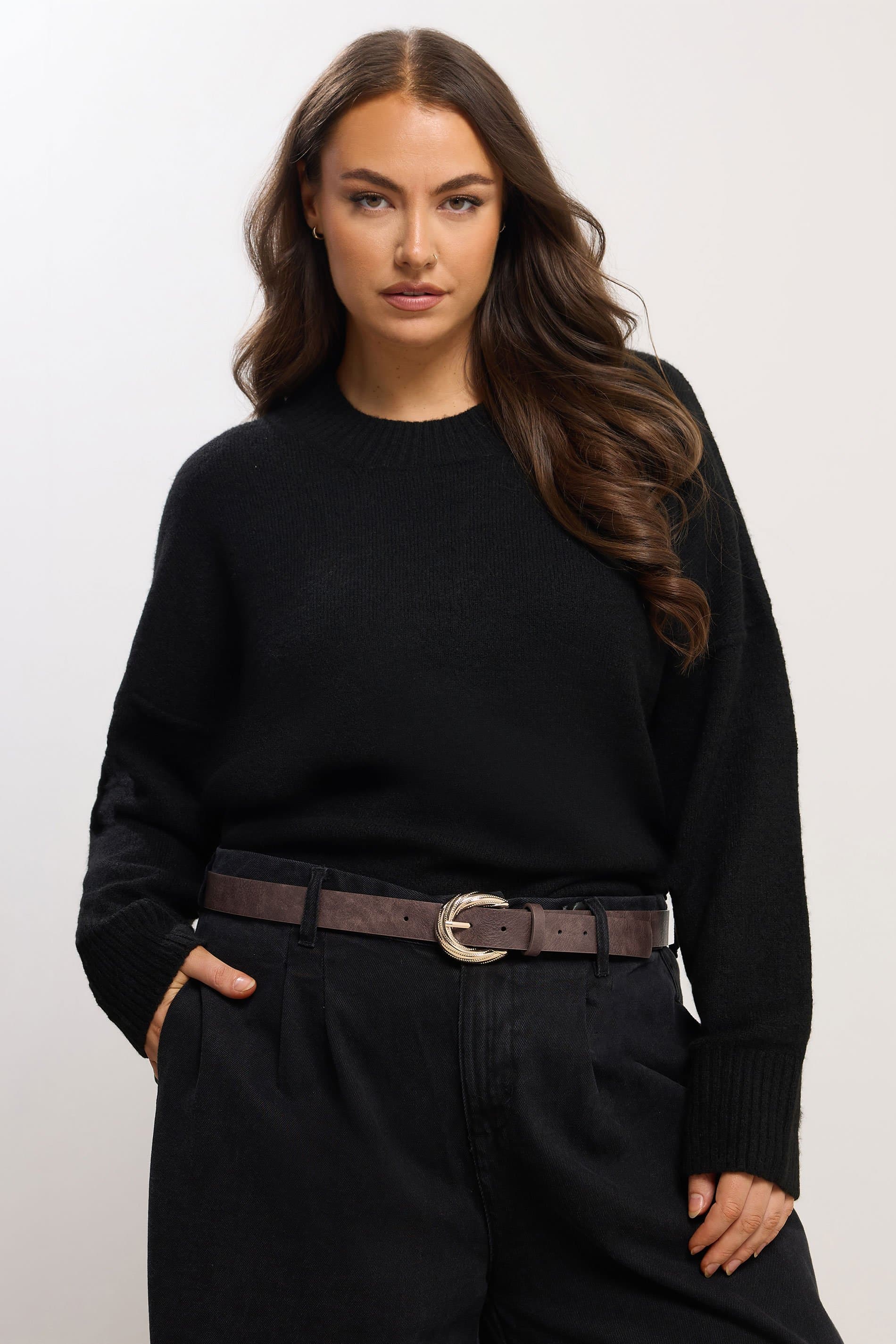 Yours Brown Twisted Buckle Belt