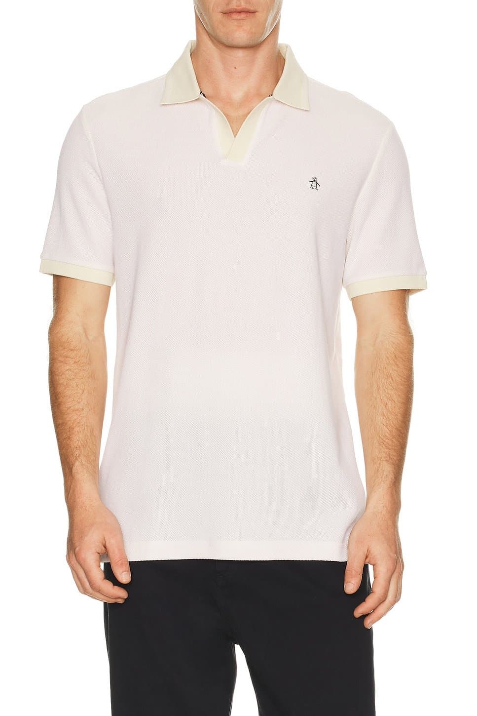 revolve Jacquard Honeycomb Polo