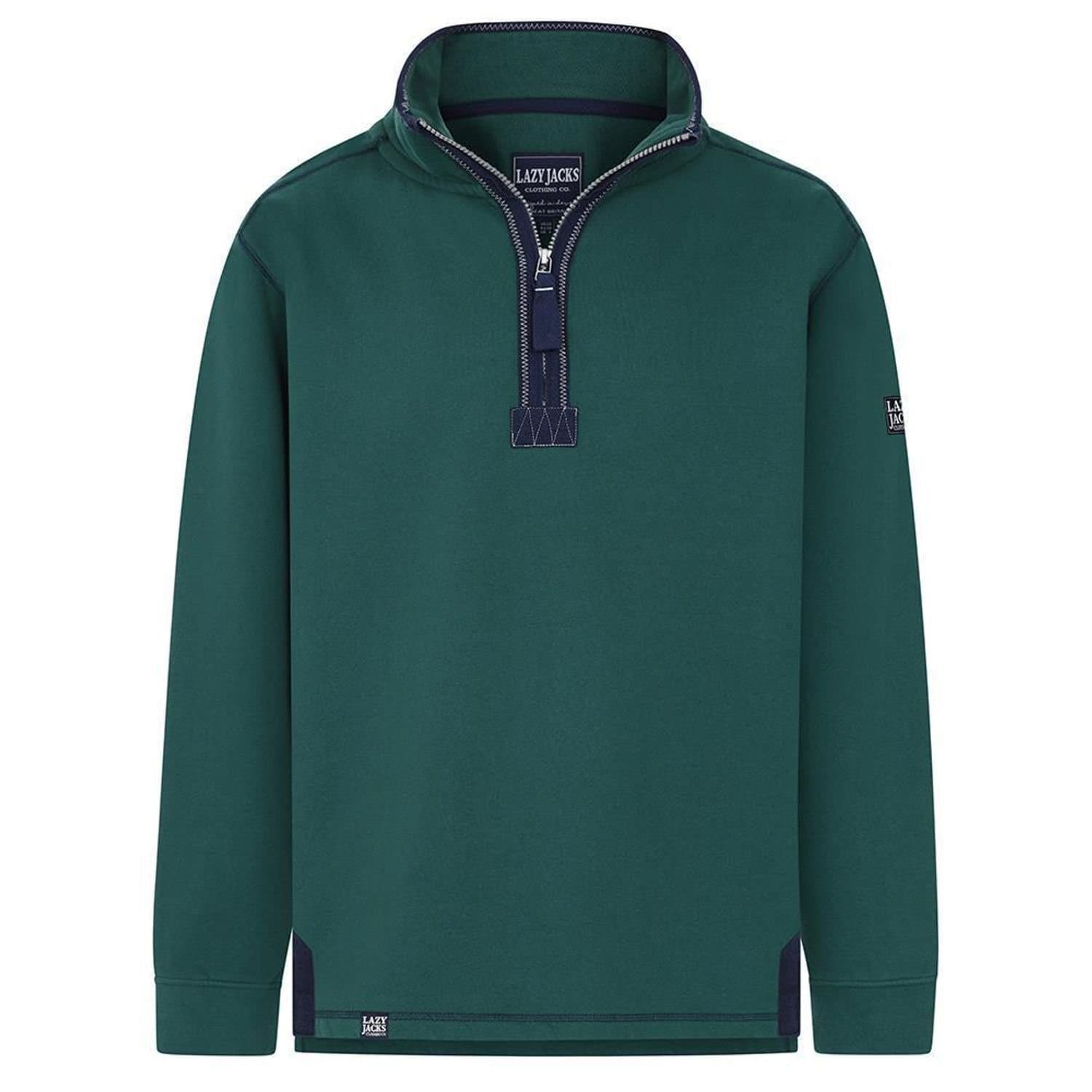 Lazy Jacks Lazy Jacks Men's Quarter Zip Sweatshirt in Green