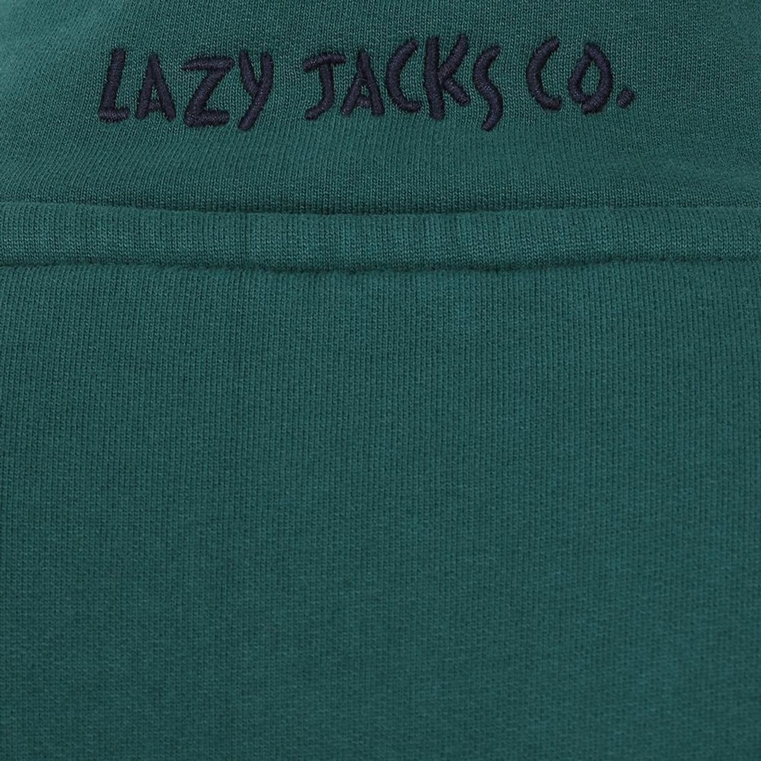 Lazy Jacks Lazy Jacks Men's Quarter Zip Sweatshirt in Green - 4