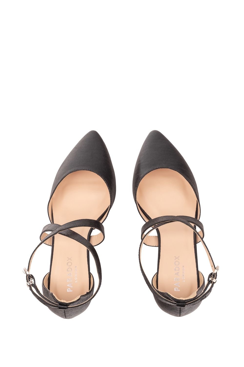 Paradox London Paradox London Women's 'Fran' Wide Fit Low Block Heel Court Shoe in Black - 3