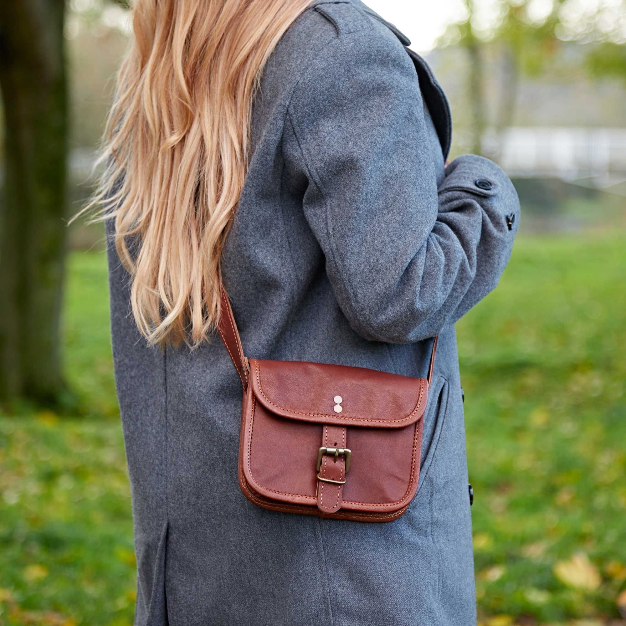 Paper High Paper High Women's Small Brown Leather Crossbody Bag - 2