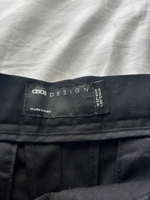 ASOS Design ASOS black suit trousers W32 L30