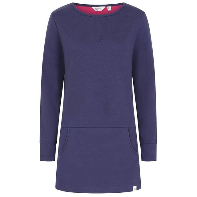 Lazy Jacks Lazy Jacks Women's Panelled Tunic Top in Dark Blue - 2