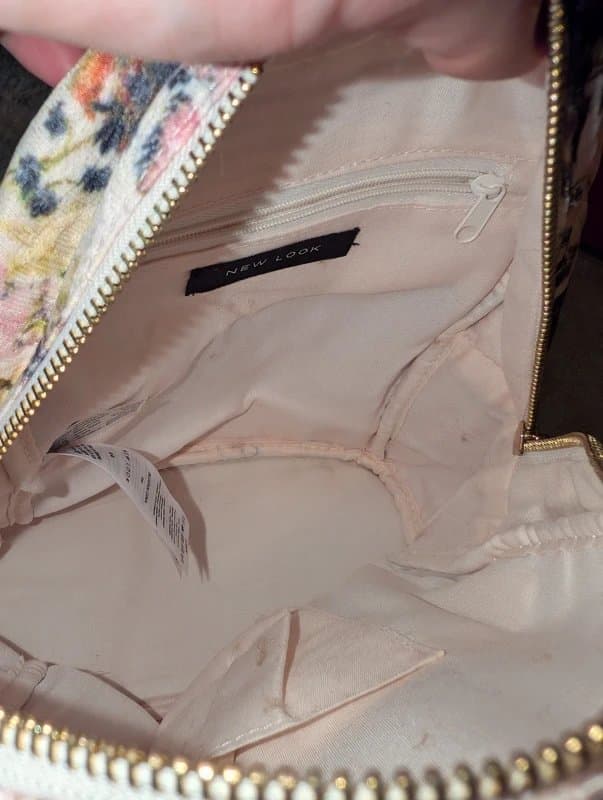 New Look Velvet floral mini backpack New Look
